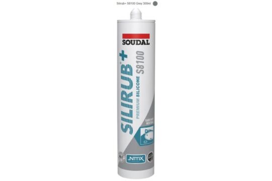 Soudal Silirub S8100 Siliconekit Transparant Grijs